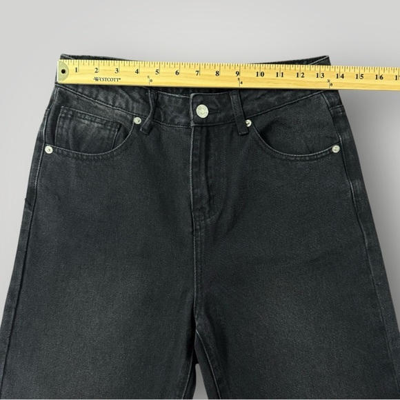 White Fox Straight Leg Black Jeans Sz S Small - Picture 6 of 12
